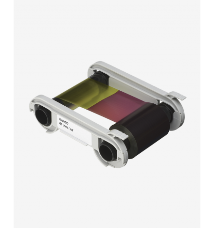 Evolis YMCKOO con doppio overlay di protezione