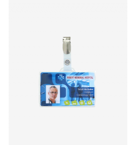 IDX48 Badge holder Horizontal with card