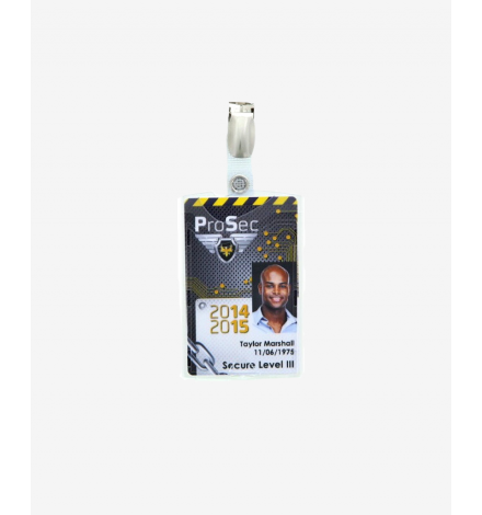 IDX48 Badge holder Vertical with card