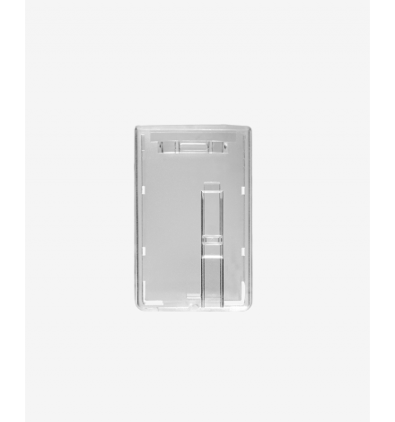 Polycarbonate badge holder Vertical with card extraction slider