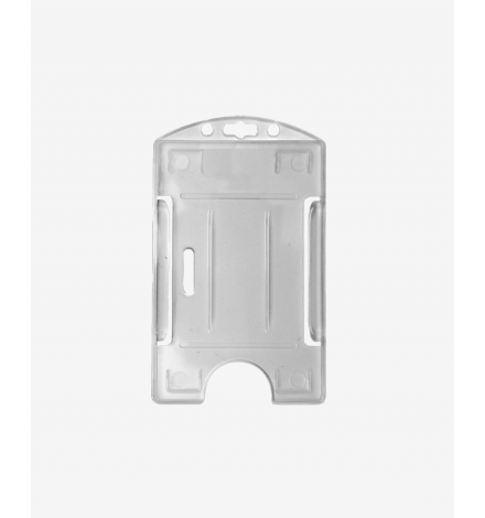 IDP64 Badge Holder for 1 card Vertical - Translucent