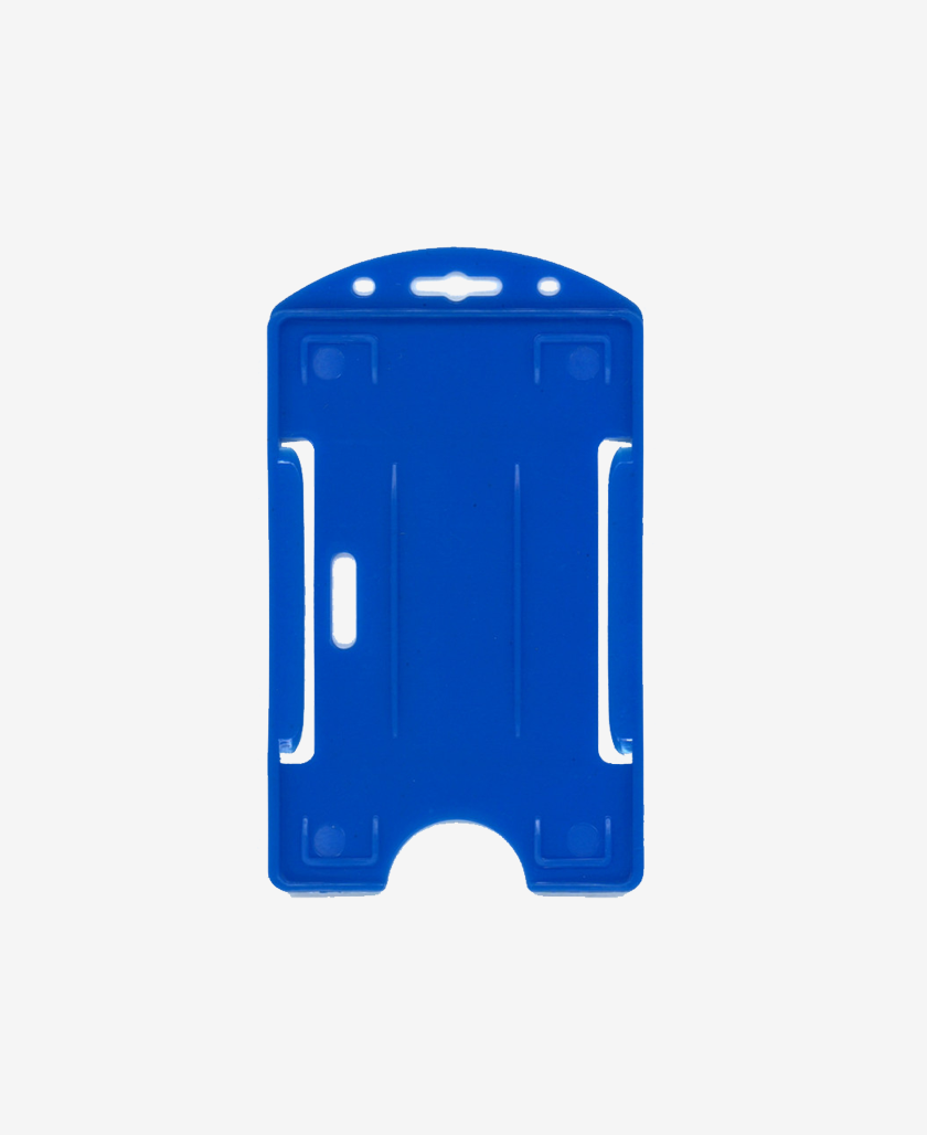 IDP64 Badge Holder for 1 card Vertical - Royal Blue