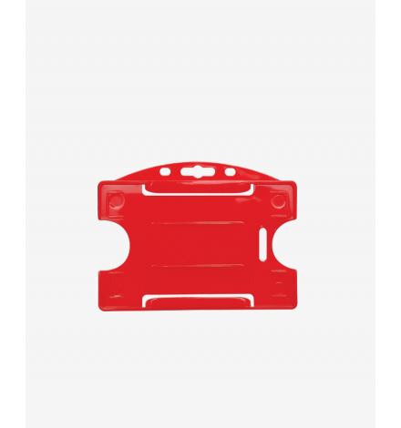 IDP64 Badge Holder for 1 card Horizontal - Red