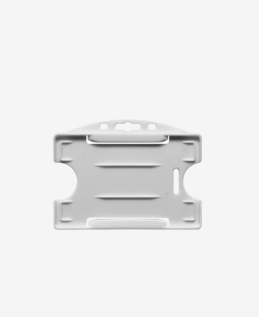 Portabadge IDP64 per 1 carta Orizzontale - Bianco