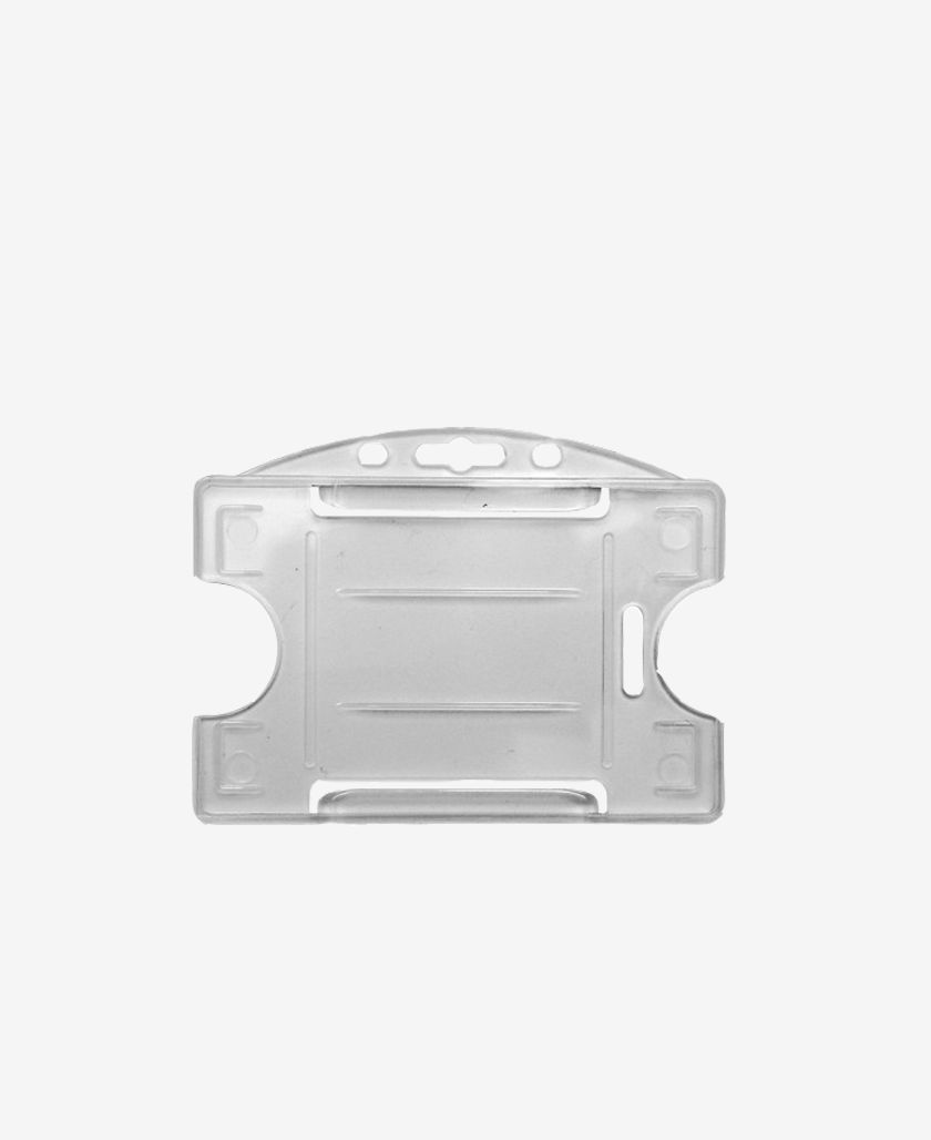 IDP64 Badge Holder for 1 card Horizontal - White