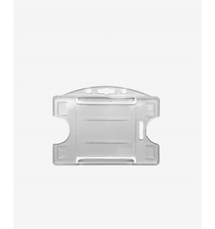 IDP64 Badge Holder for 1 card Horizontal - White