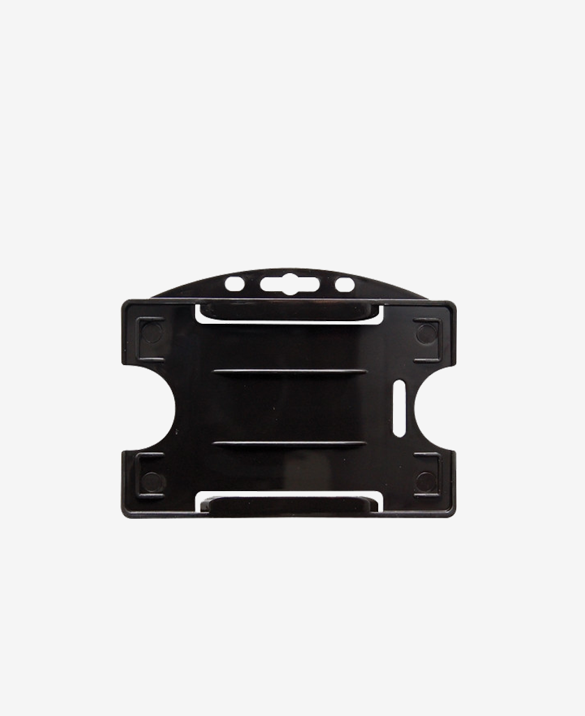 IDP64 Badge Holder for 1 card Horizontal - Black
