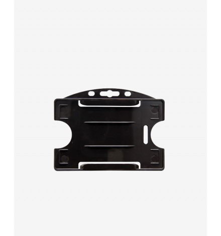 IDP64 Badge Holder for 1 card Horizontal - Black