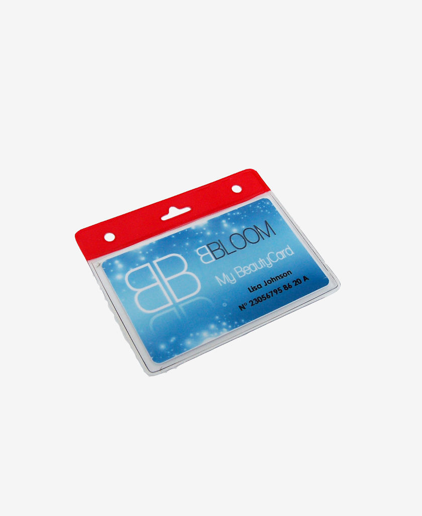 IDS35 Badge Holder Red with card