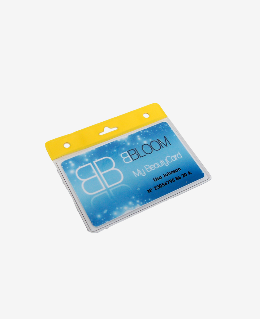IDS35 Badge Holder Yellow with card