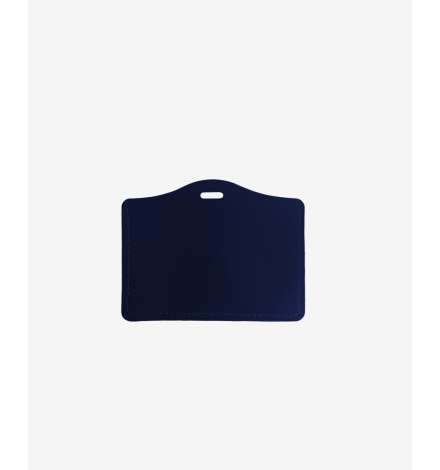 Portabadge in pelle Orizzontale Blu Retro