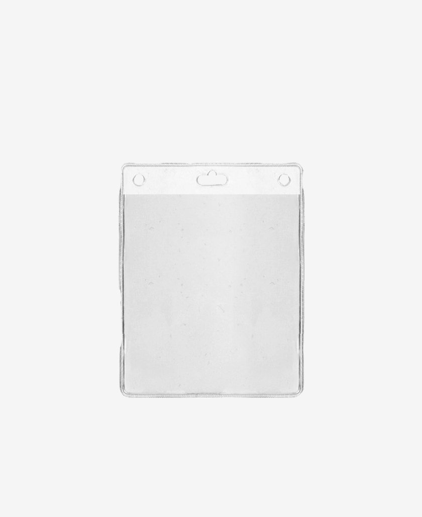 IDS31_2 Badge Holder Vertical with 2 rounds + 1 oblung pre-punched holes