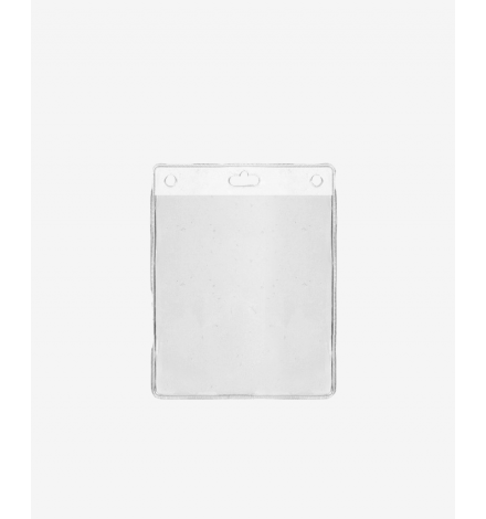 IDS31_2 Badge Holder Vertical with 2 rounds + 1 oblung pre-punched holes