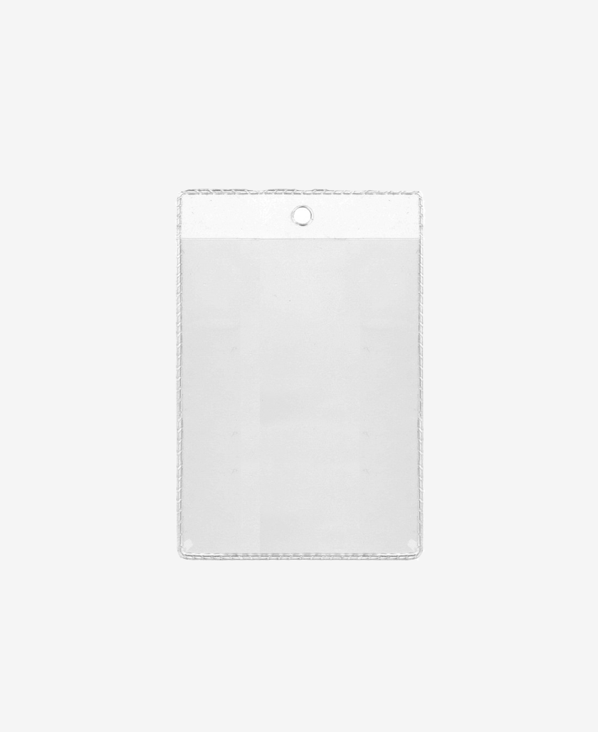 IDS31_3 Badge Holder Vertical with 1 round pre-punched holes
