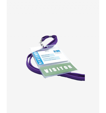 IDS39 Badge Holder Vertical with card and label