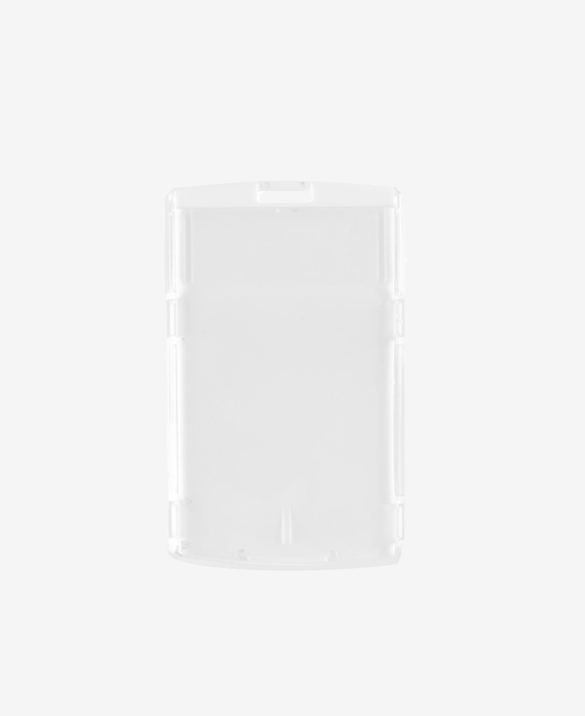 Badge Holder with clip-on closing Vertical