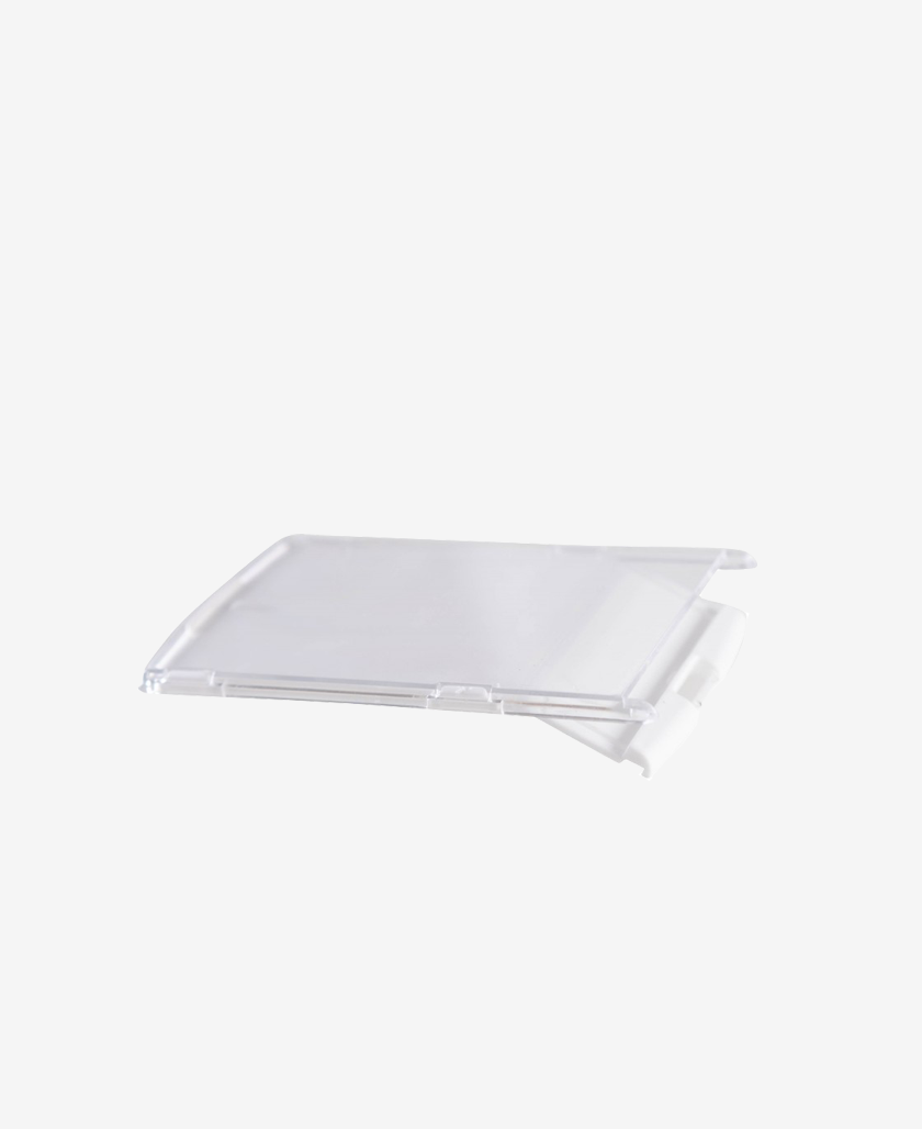 Portabadge con chiusura a clip Verticale lato