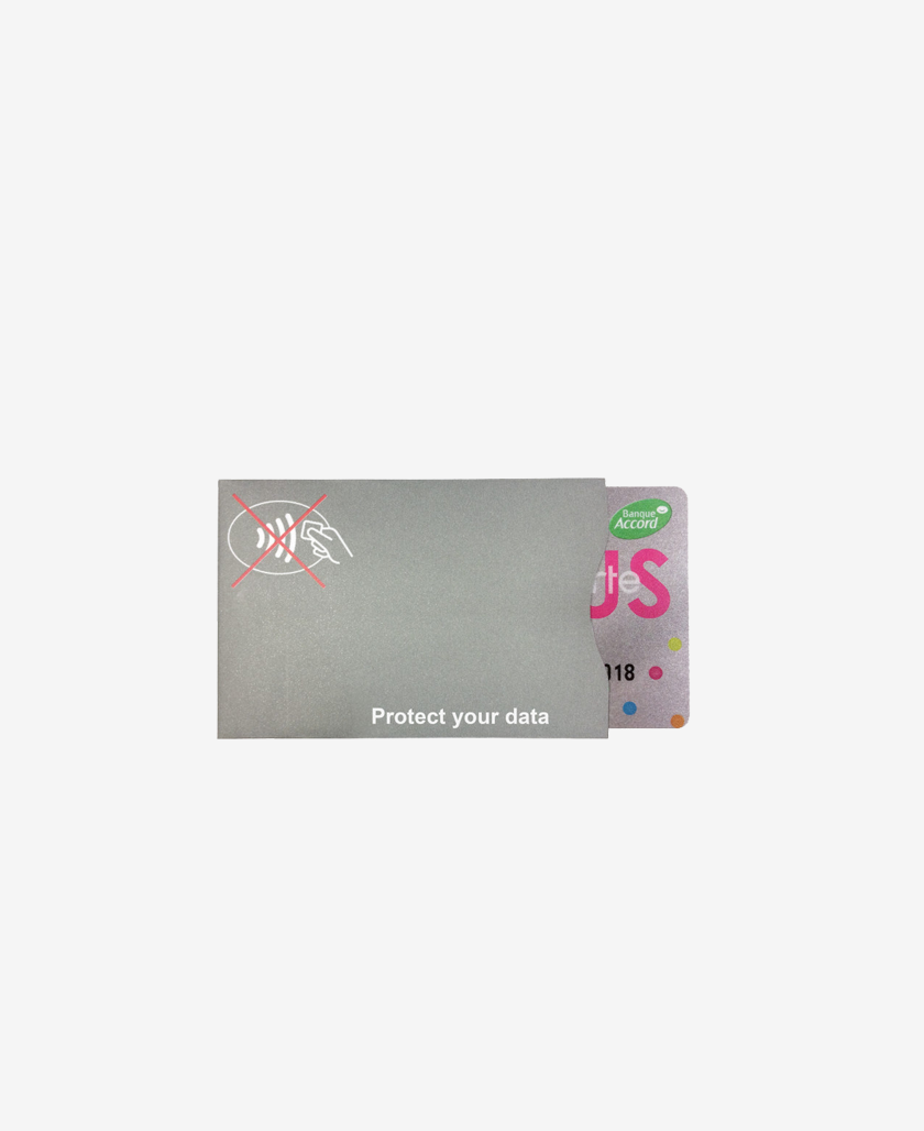 Portacard blocca RFID Grigio