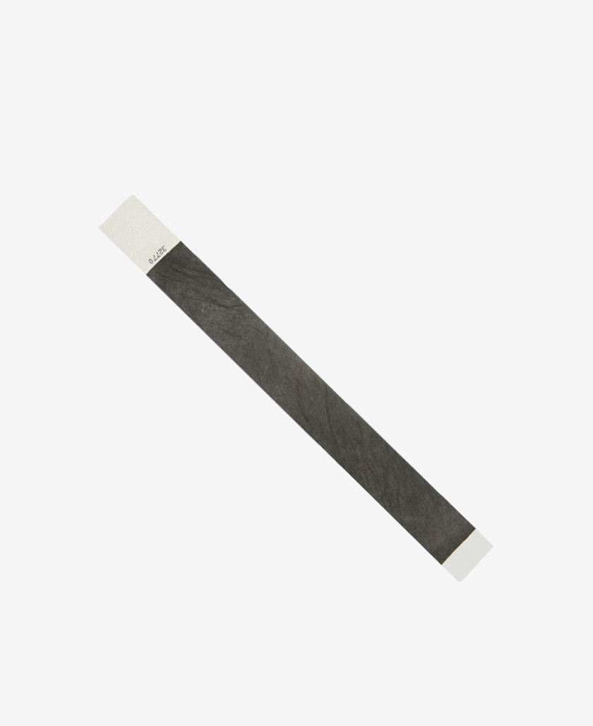 Tyvek wristband 19 mm Black