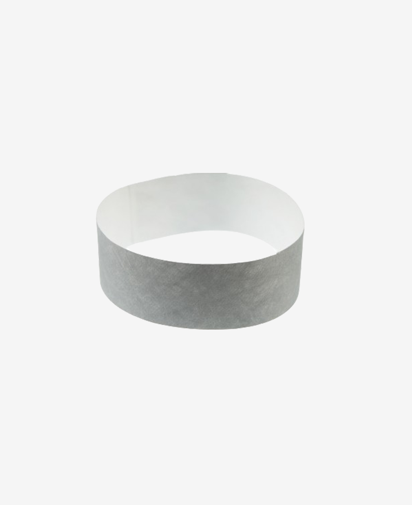 Tyvek wristband 19 mm Grey close